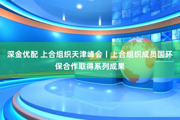 深金优配 上合组织天津峰会丨上合组织成员国环保合作取得系列成果